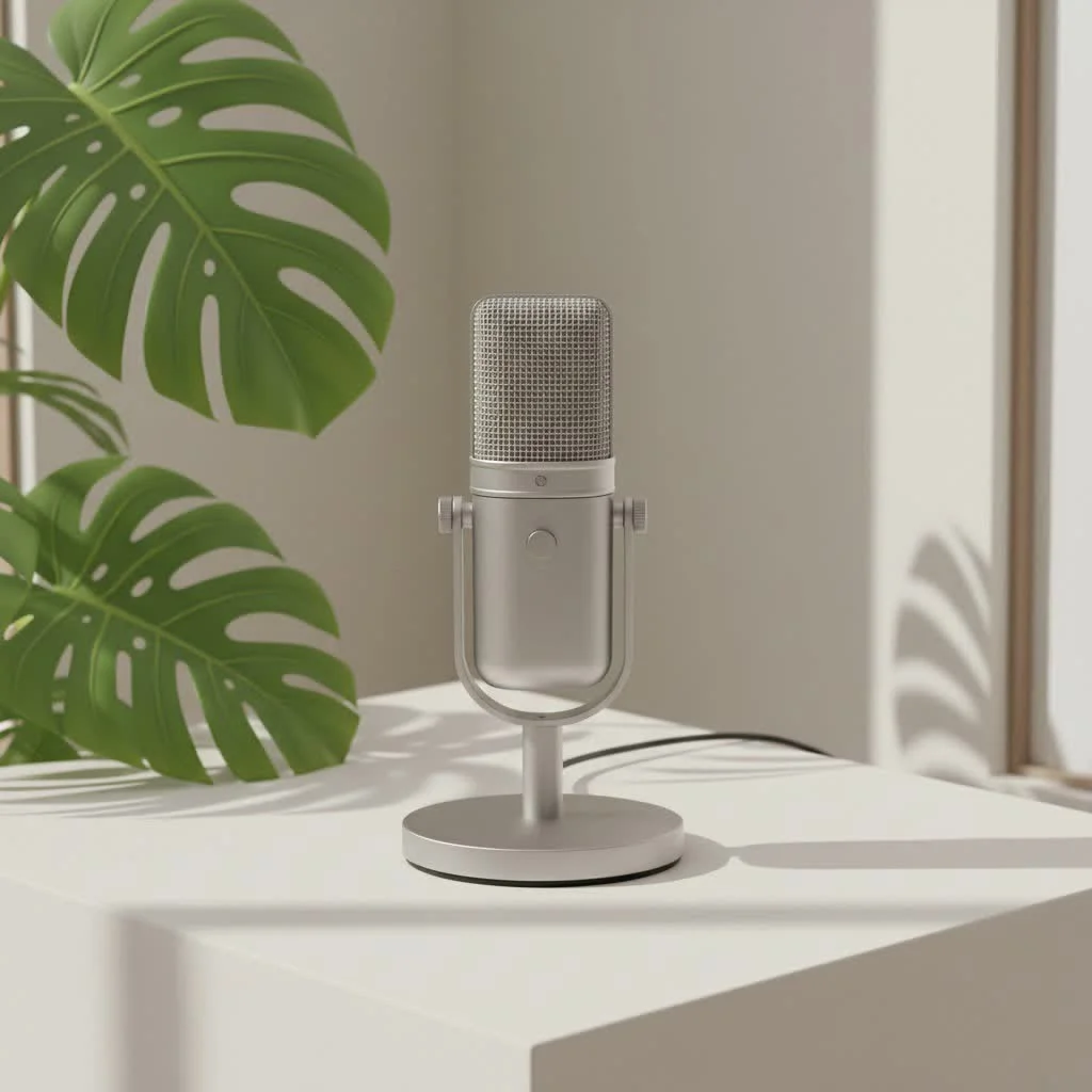 Studio Projects C1 microphone on a stand