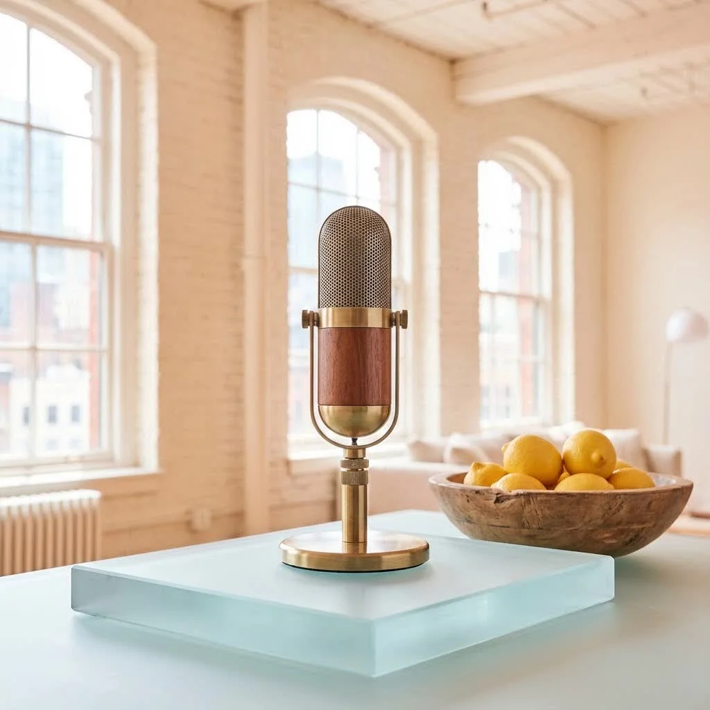 Samson CO1 Studio Condenser Microphone on a stand