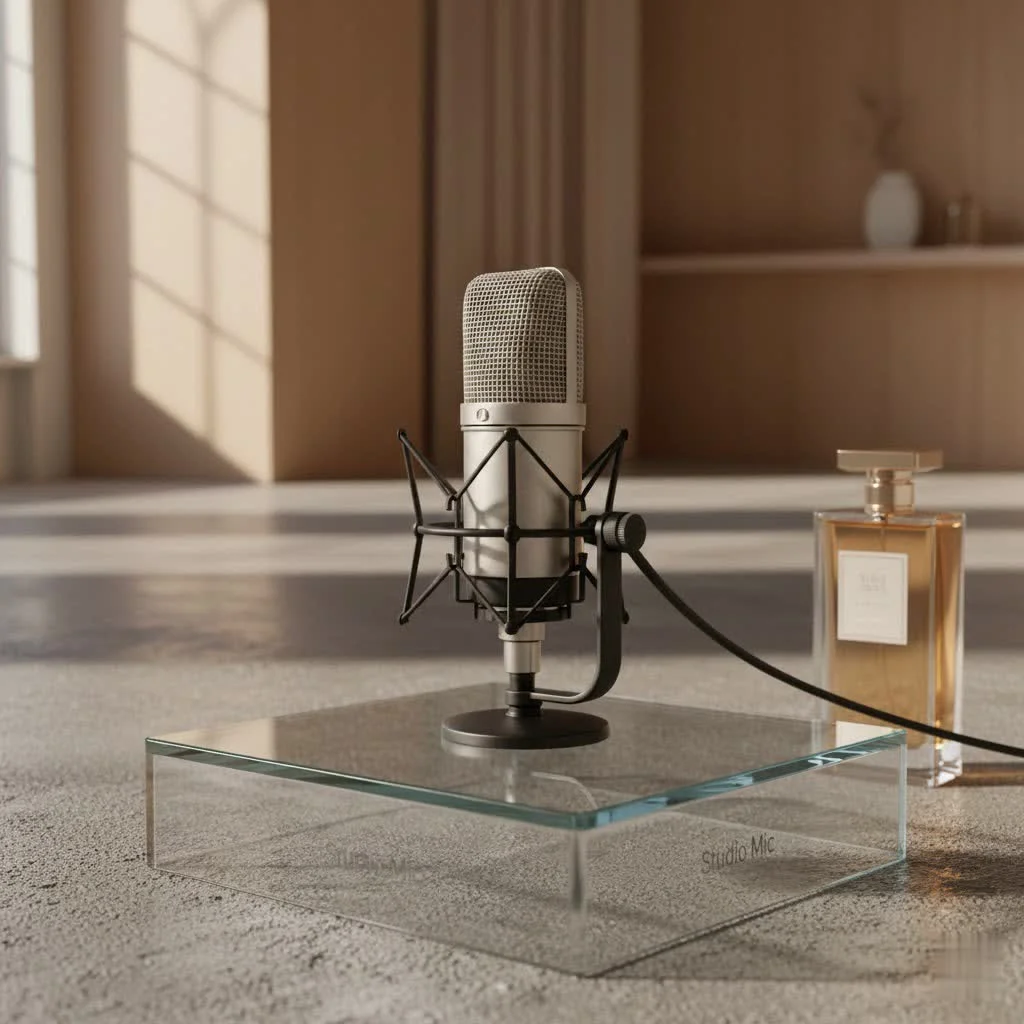 Studio microphone setup for rap vocals